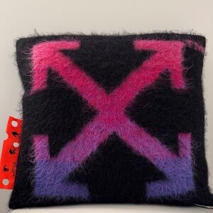 Off-White Black and Pink Pillow